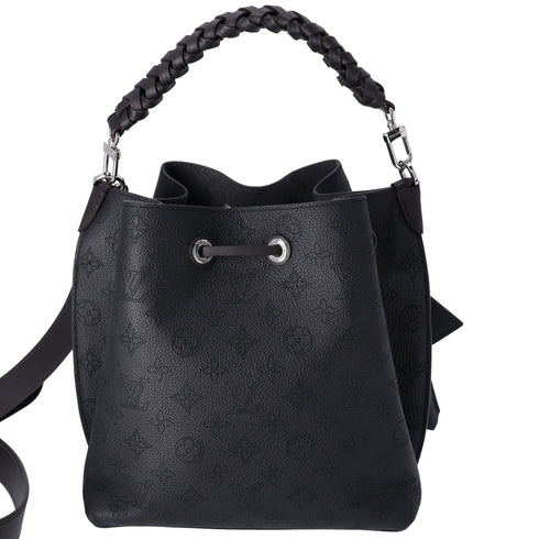 Louis Vuitton Muria Mahina Handbag M55800 Black Mahina Calf Leather